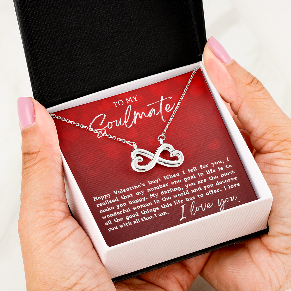 To My Soulmate With Hearts : Endless Love Necklace