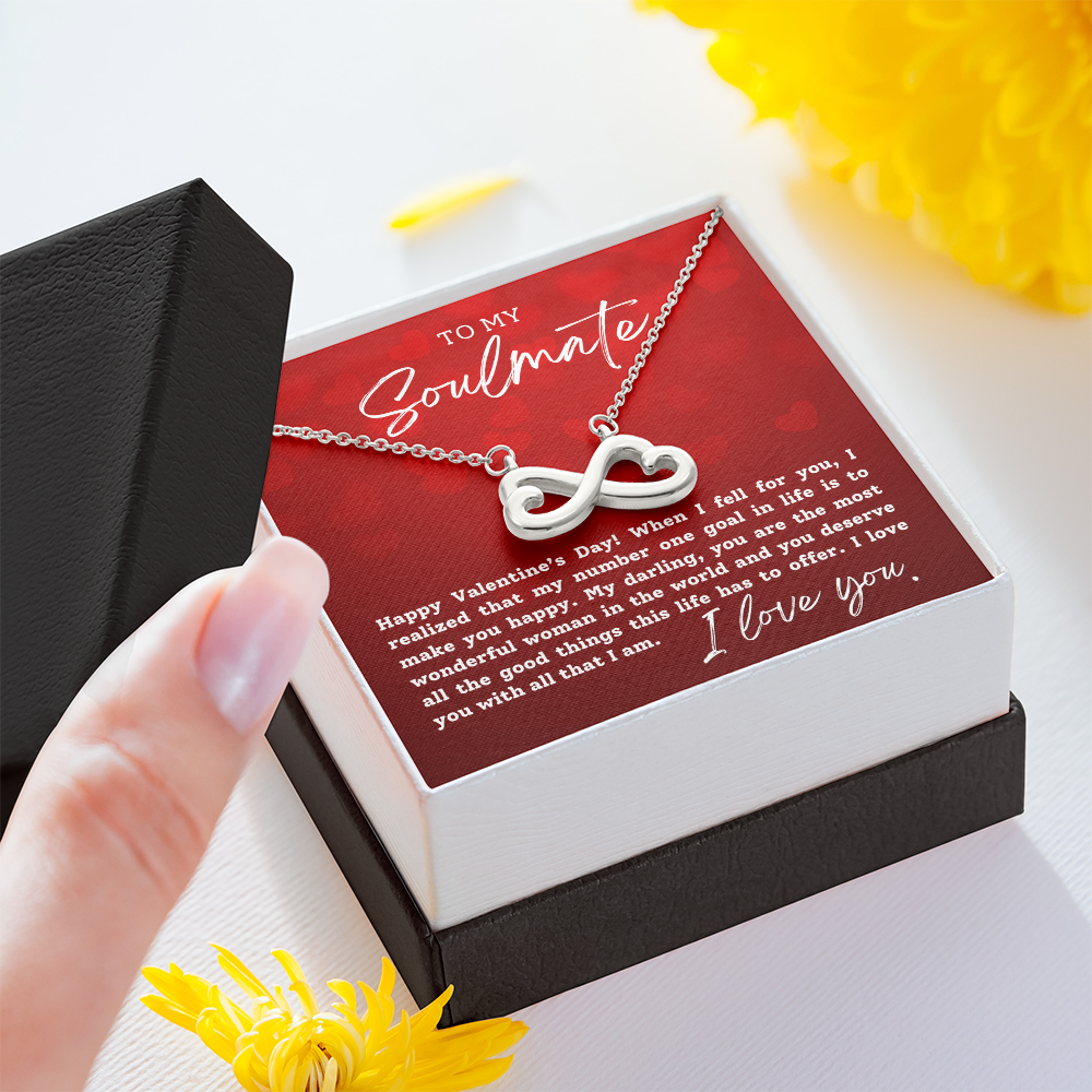 To My Soulmate With Hearts : Endless Love Necklace