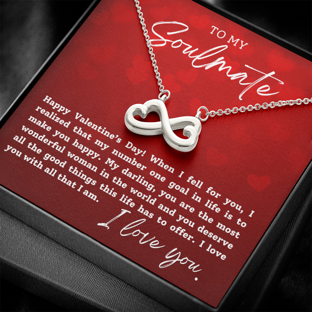 To My Soulmate With Hearts : Endless Love Necklace