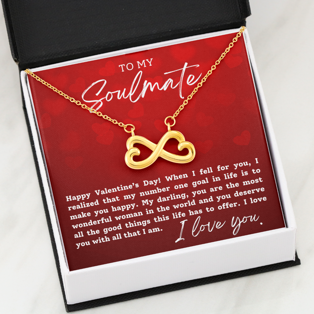 To My Soulmate With Hearts : Endless Love Necklace