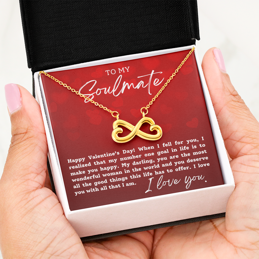 To My Soulmate With Hearts : Endless Love Necklace