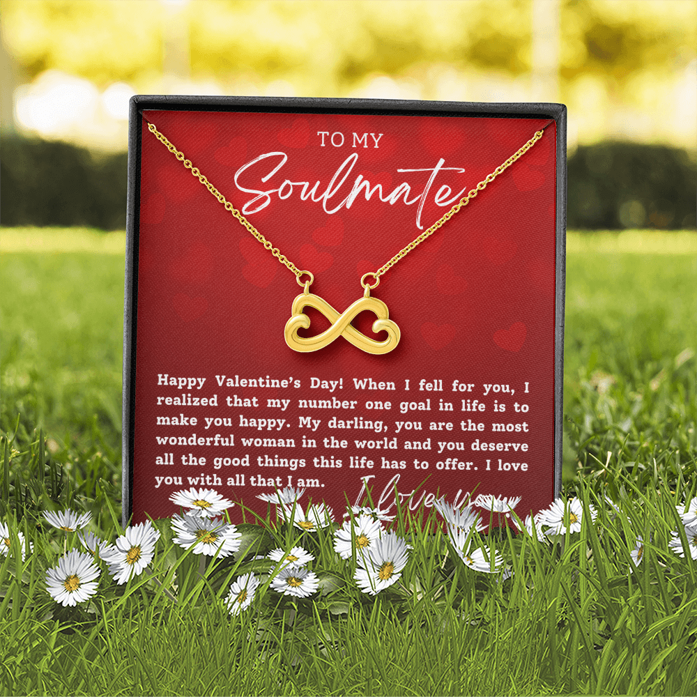 To My Soulmate With Hearts : Endless Love Necklace