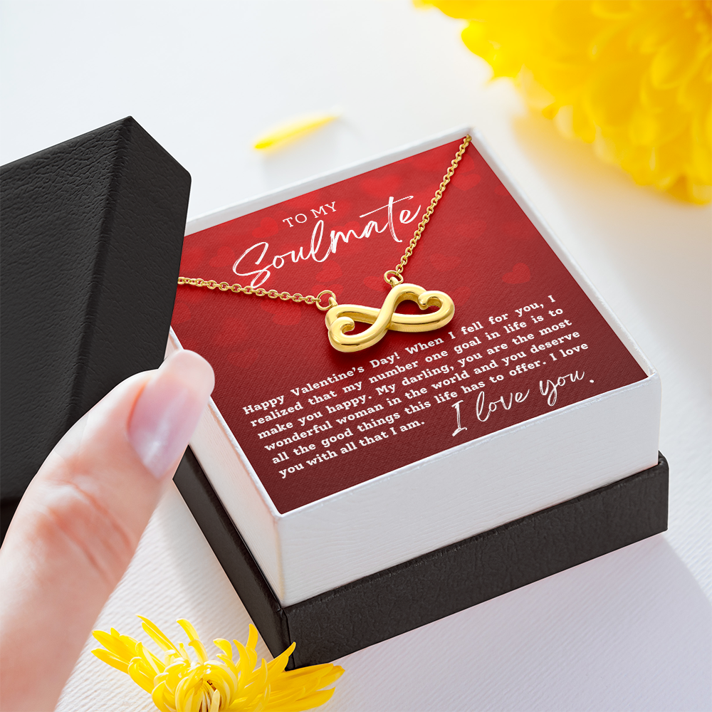 To My Soulmate With Hearts : Endless Love Necklace