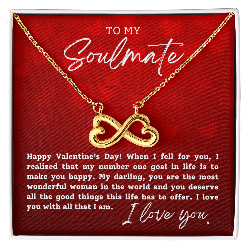 To My Soulmate With Hearts : Endless Love Necklace