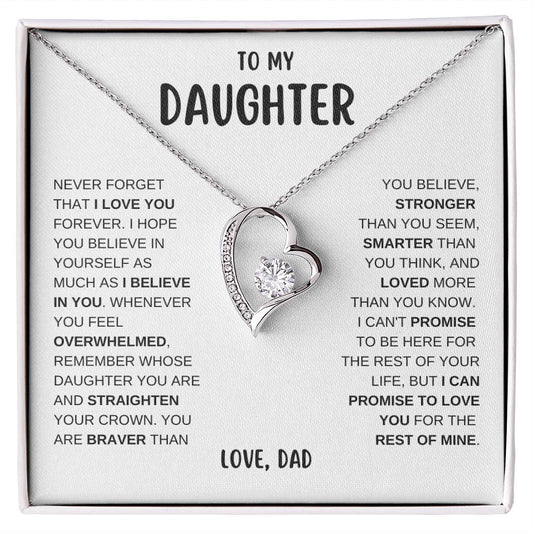 TO MY DAUGHTER |  Forever Love Necklace | WB