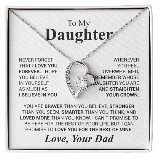 To My Daughter | Believe In You | Forever Love Necklace