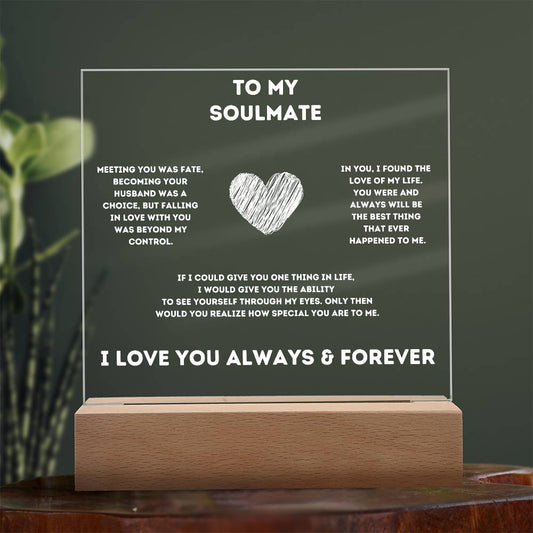 Soulmate I Love You  | Square Acrylic