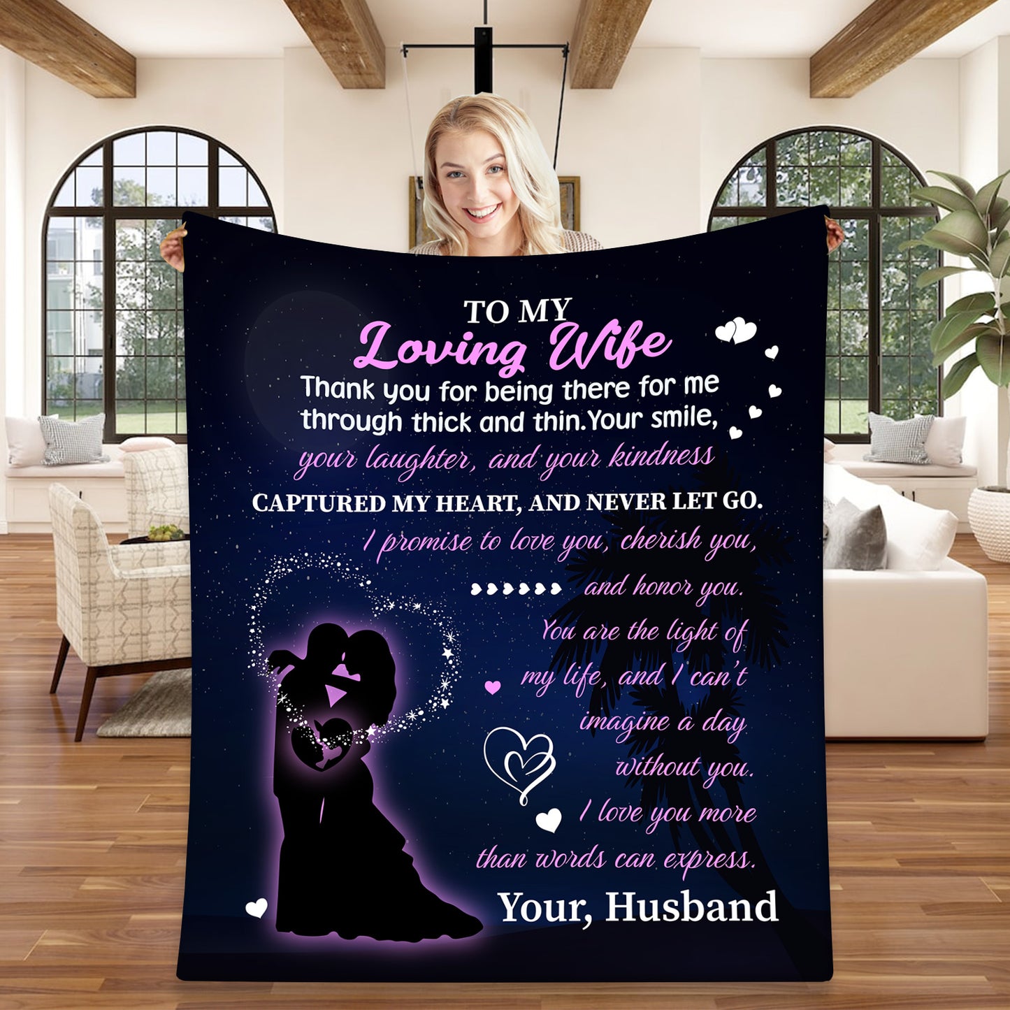 To My Loving WIfe Blanket