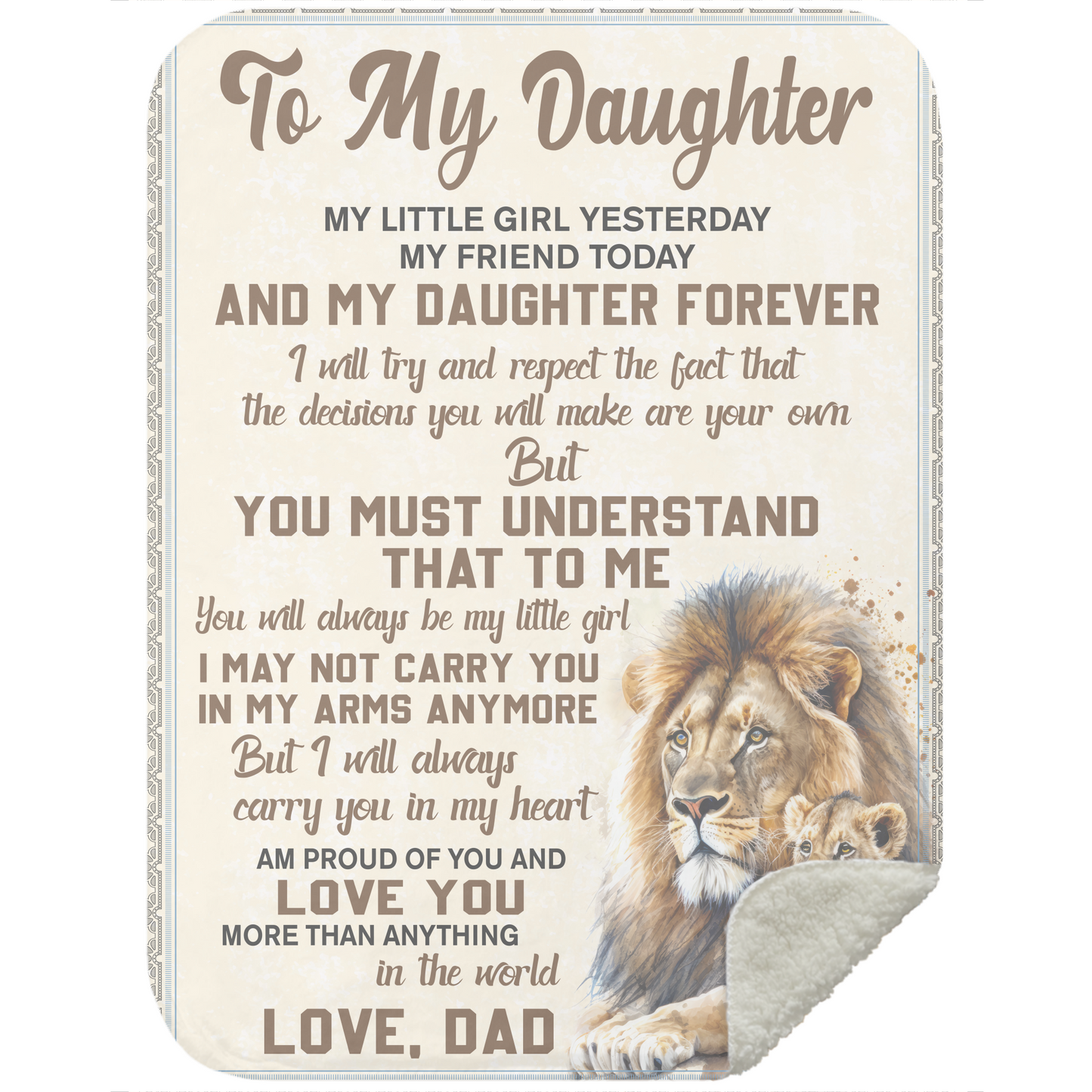 To My Daughter | Proud of You Blanket