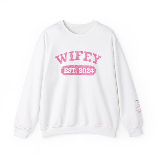 Personalized Wifey Crewneck Sweatshirt